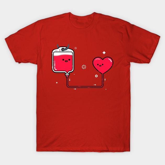 Donate Blood, Save Lives T-Shirt by Spaksu